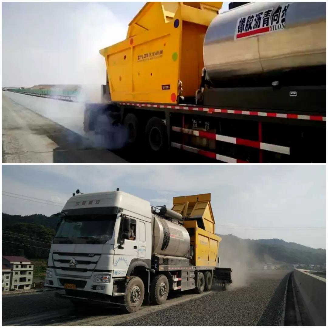 同步碎石封层车​由哪些部分组成？