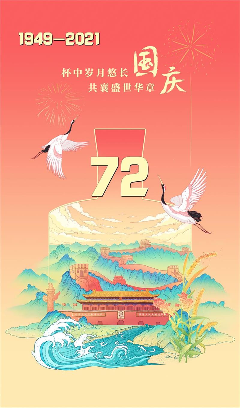 山河壮丽，岁月峥嵘，祝福我们的国家繁荣富强！
